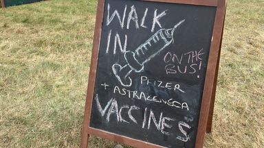 Vaccines were available to music-lovers at Latitude 